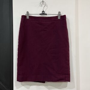 J Crew Wool Blend Pencil Skirt Size 4 Lined Office Business Preppy